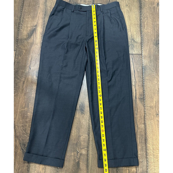 Louis Raphael Mens Straight Dress Pants Slack Gray Business Pants Size 34x29. - Picture 3 of 8